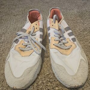 Adidas White and Gray Men's Sneakers